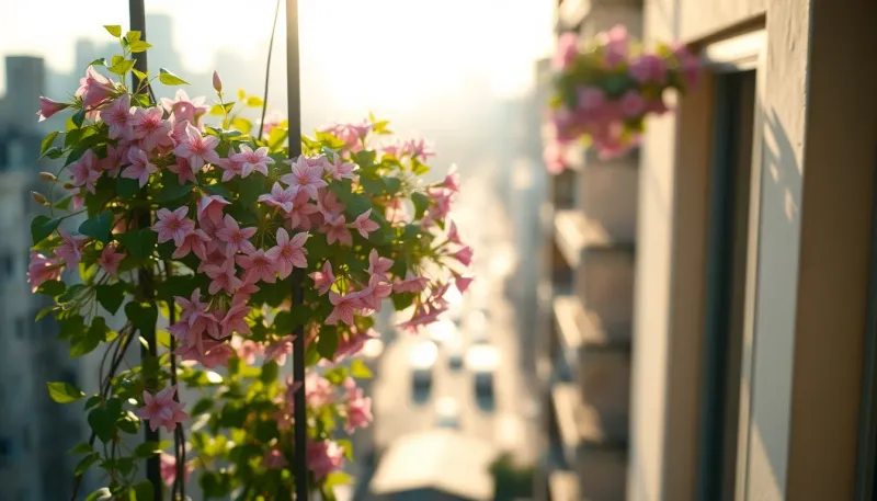 Clematis für kleine Balkone: Blütenpracht auf engstem Raum mit kompakten Kletterpflanzen